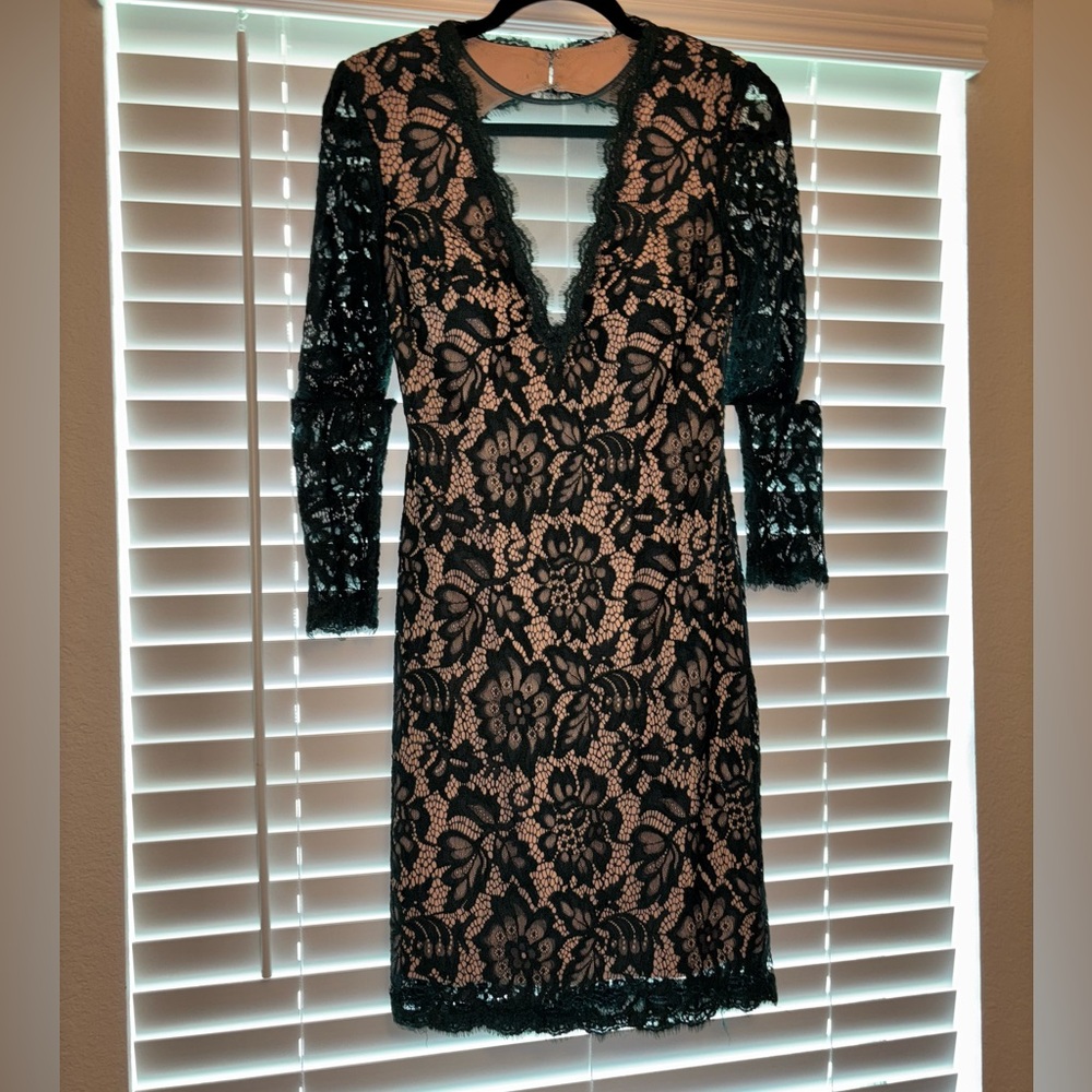 Emerald green Lace Dress